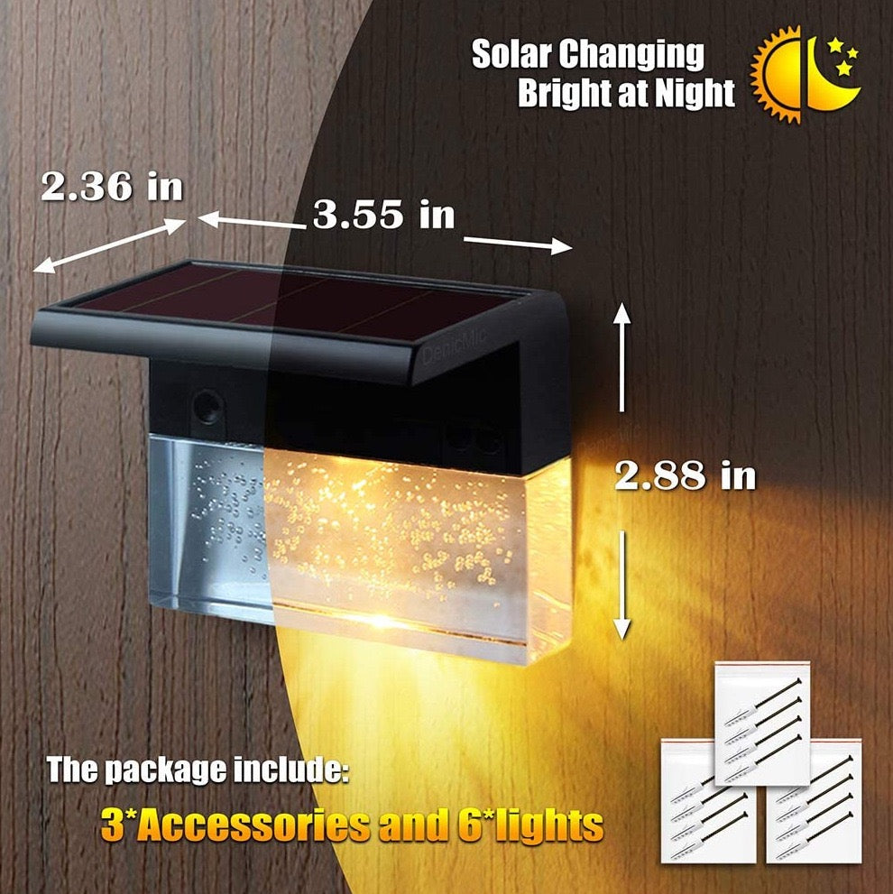 Lampe Solaire LED RGB Étanche — Éclairage Extérieur Jardin & Allée