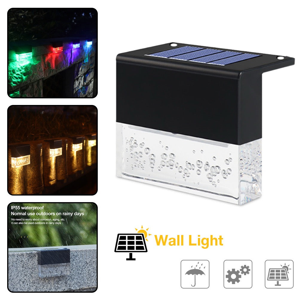Lampe Solaire LED RGB Étanche — Éclairage Extérieur Jardin & Allée